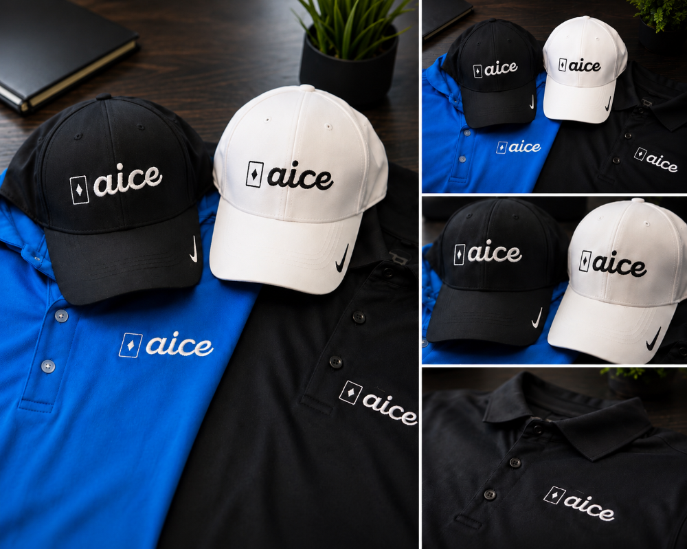 AICE branded apparel
